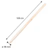 VERTO Lapátnyél, bükkfa, egyenes, 38mm/100cm (15G062)