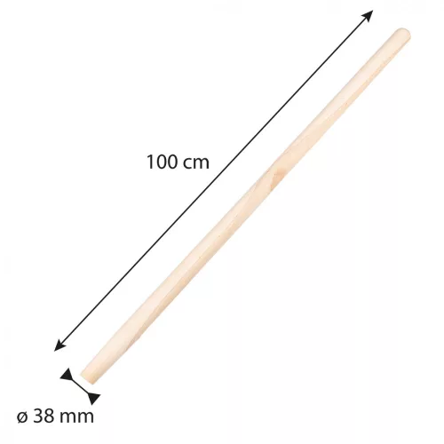 VERTO Lapátnyél, bükkfa, egyenes, 38mm/100cm (15G062)