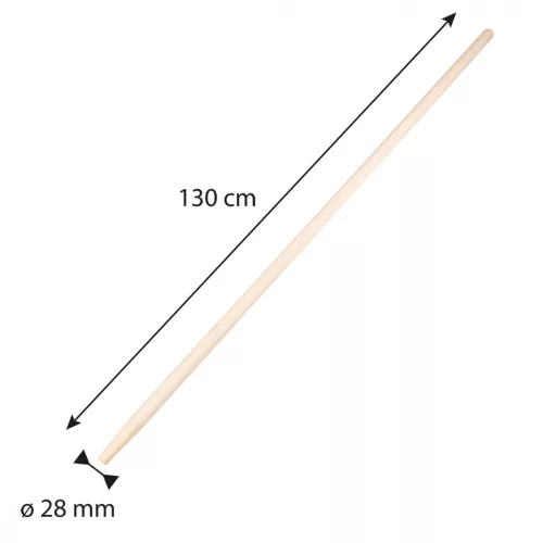 VERTO Gereblyenyél, bükkfa, 28mm/130cm (15G063)