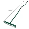 VERTO Gereblye, 16 fogú, gumírozott ergonómikus gumírozott fém nyéllel (15G081)