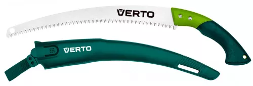 VERTO Ágvágó fűrész, fűrészlap: 350mm, 7 TPI, övre csatolható védőtokkal (15G101)