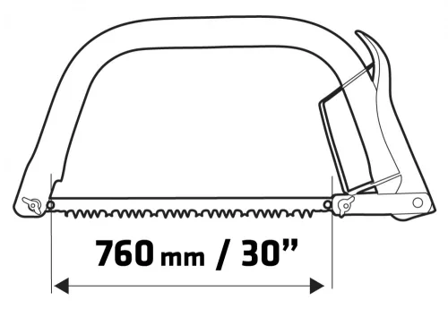 VERTO Keretes fűrész 760mm 30" (15G155)