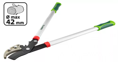 VERTO Ágvágó, áttételes, rávágó, alumínium nyél, 710mm, vágókapacitás: 42mm (15G257)