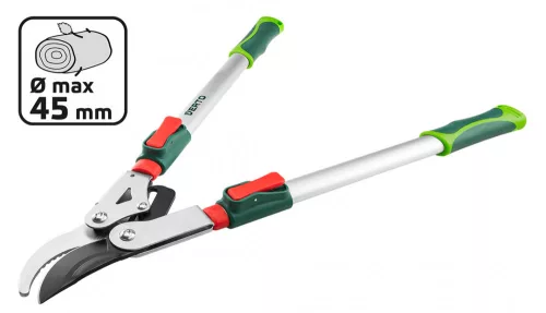 VERTO Ágvágó, mellévágó, áttételes, alumínium, teleszkópos, 670mm, cvágókapacitás: 45mm (15G258)