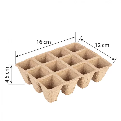 VERTO Palántázó tálca, 16x12x4,5cm, 5 db/cs (15G465)