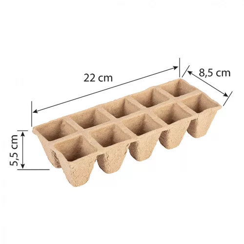 VERTO Palántázó tálca, 22x8,5x5,5cm, 10 db/cs (15G466)