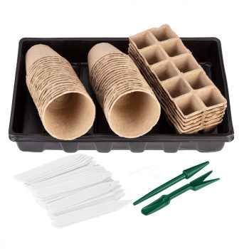   VERTO Palántázó doboz+ tálca készlet, papír, 88db-os (15G467)