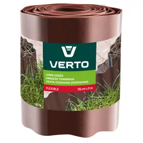 VERTO Ágyásszegély 15 cm 9m, barna (15G514)