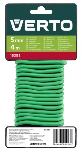 VERTO Kerti kötözőhuzal 5mm, 4m (15G535)