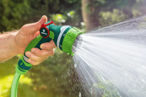 VERTO Öntözőpisztoly, 7 funkciós, hüvelykujj szabályozás (15G710)