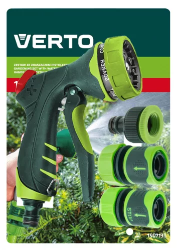 VERTO Öntözőpisztoly csatlakozó, 3 ágúkkal 1/2", 4db (15G713)