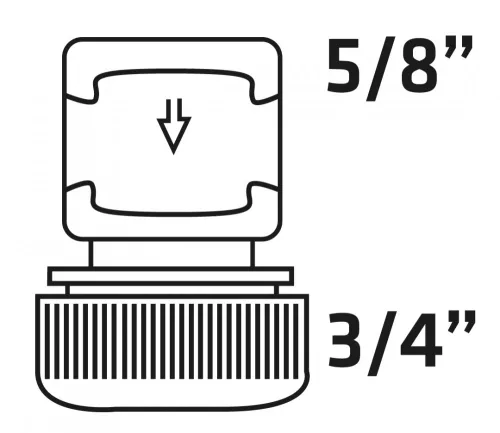 VERTO 30db Tömlő gyorscsatlakozó 3/4", kétkomponensű, kínálódobozban (15G732-30)