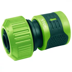   VERTO Tömlő gyorscsatlakozó 3/4" vizstoppos, kétkomponensű (15G733)