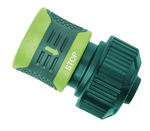 VERTO Tömlő gyorscsatlakozó 3/4" vizstoppos, kétkomponensű (15G733)