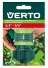 VERTO Tömlő gyorscsatlakozó 3/4" vizstoppos, kétkomponensű (15G733)