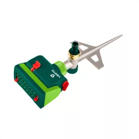   VERTO Négyszögesőztető, billenő, öntöző, 208 m2, 16 fúvóka fém step spike cleaning (15G773)