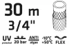 VERTO Locsolótömlő 30 m, 3/4", ECONOMIC, zöld (15G804)
