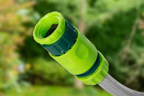 VERTO Autómata tömlődob, 20 m locsolótömlő + 2 m csatlakozó tömlő, 10 bar, PP ház, PVC tömlő, falra szerelhető (15G891)