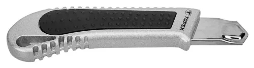 TOPEX Törhető pengés kés 18mm, fém vezetősín (17B128)