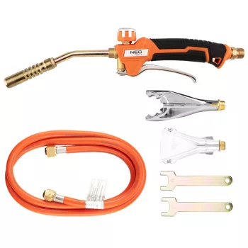   NEO Gázforrasztó, perzselő, gázégő készlet profi (20-012)