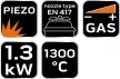 NEO Gázforrasztó, perzselő, gázégő csavaros (20-025)