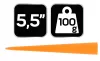 NEO Műanyag fahasító ék 5,5" (27-201)