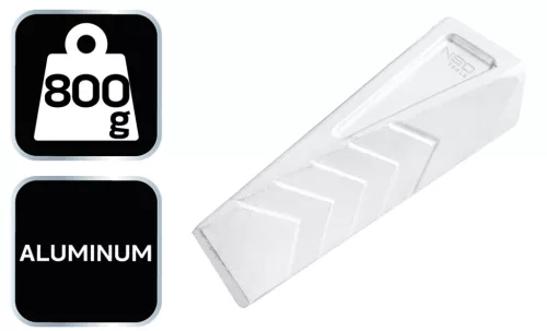 NEO Alumínium csavart fahasító ék, 800 g, fogazott (27-211)