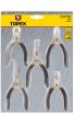 TOPEX Precíziós Fogókészlet 5db, 125mm (32D755)