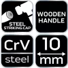 NEO Favéső 10 mm, CRV, fa nyéllel (37-810)