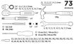 Top Tools Szerszámkészlet 1/4", 3/8", 73 db. (38D500)