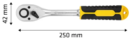 TOPEX Racsnis kulcs, 1/2", 250mm (38D541-1)