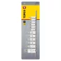 TOPEX Torxbitkészlet 1/4, 3/8, 1/2", 12db (39D342)