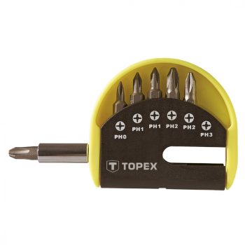 TOPEX Csavarhúzó bitkészlet 6db (39D350)
