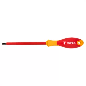 TOPEX CSAVARHÚZÓ 1000V, szigetelt 5.5X124 Lapos (39D473)