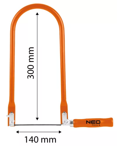 NEO Lombfűrész, 140-300mm, fém keret, fa nyéllel (41-300)