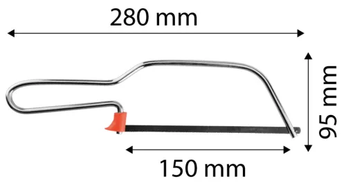 NEO Fémfűrész, 150mm, fém keret, szénacél lap (41-310)