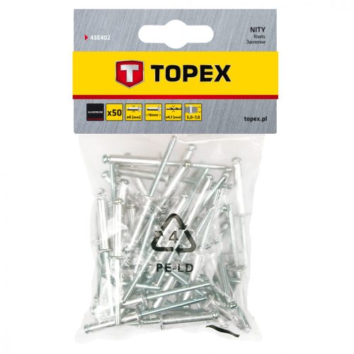 TOPEX POPSZEGECS 4.0X10 50 db. (43E402)