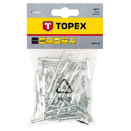 TOPEX POPSZEGECS 4.0X18 50 db. (43E405)