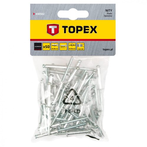 TOPEX POPSZEGECS 4.8X10 50 db. (43E502)