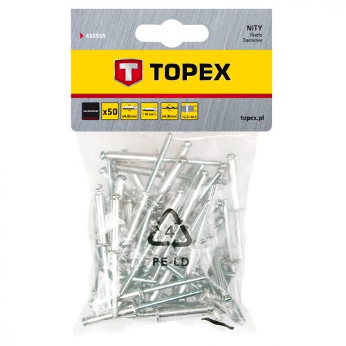 TOPEX POPSZEGECS 4.8X18 50 db. (43E505)