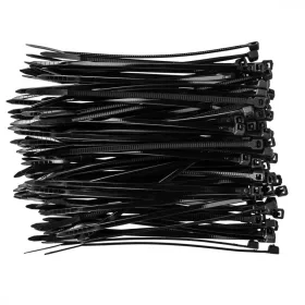  TOPEX KÁBELKÖTEGELŐ, gyorskötöző, 2,5mm x 100mm, fekete, 100db (44E970)