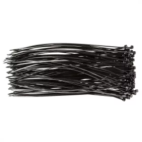   TOPEX KÁBELKÖTEGELŐ, gyorskötöző, 2,5mm x 200mm, fekete, 100db (44E972)