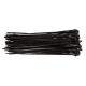 TOPEX Kábelkötegelő 3,6x300mm, fekete, 100db (44E973)