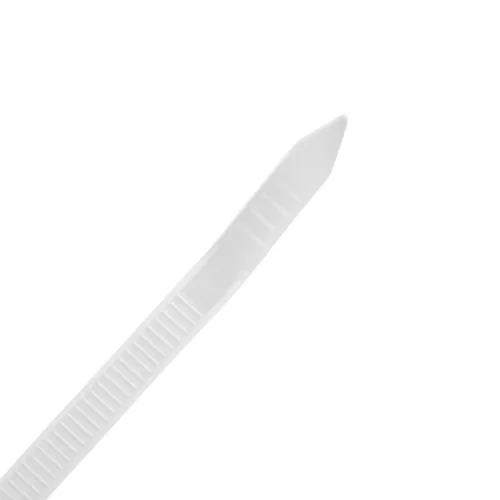 TOPEX KÁBELKÖTEGELŐ, gyorskötöző, 3,6mm x 300mm, fehér, 100db (44E974)