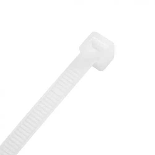 TOPEX KÁBELKÖTEGELŐ, gyorskötöző, 3,6mm x 300mm, fehér, 100db (44E974)