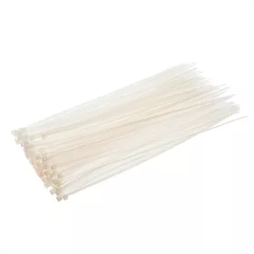   TOPEX KÁBELKÖTEGELŐ, gyorskötöző, 2,5mm x 100mm, fehér, 100db (44E975)