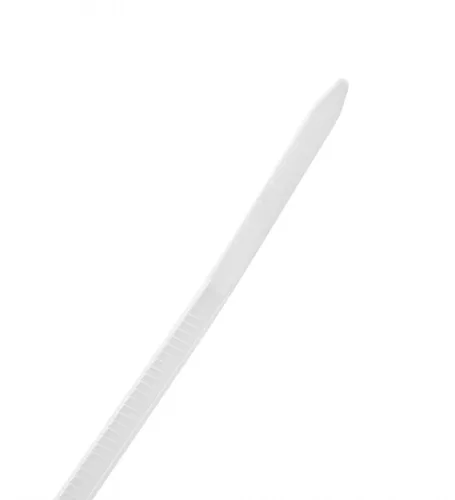 TOPEX KÁBELKÖTEGELŐ, gyorskötöző, 2,5mm x 100mm, fehér, 100db (44E975)