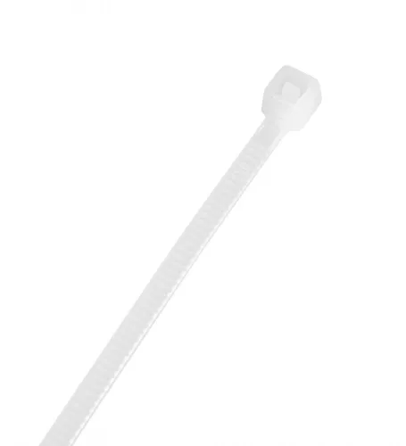 TOPEX KÁBELKÖTEGELŐ, gyorskötöző, 2,5mm x 100mm, fehér, 100db (44E975)