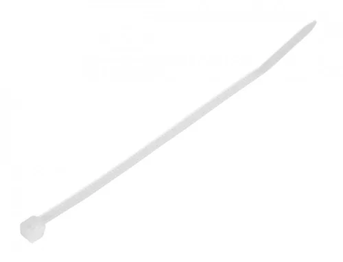 TOPEX KÁBELKÖTEGELŐ, gyorskötöző, 2,5mm x 100mm, fehér, 100db (44E975)
