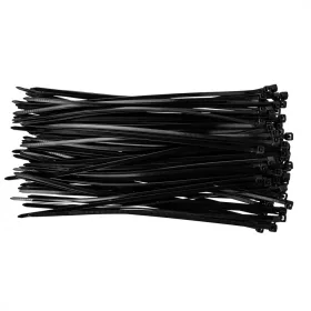   TOPEX KÁBELKÖTEGELŐ, gyorskötöző, 3,6mm x 200mm, fekete, 100db (44E976)